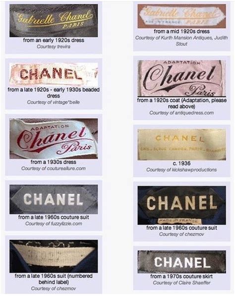 chanel clothing labels|chanel labels for women.